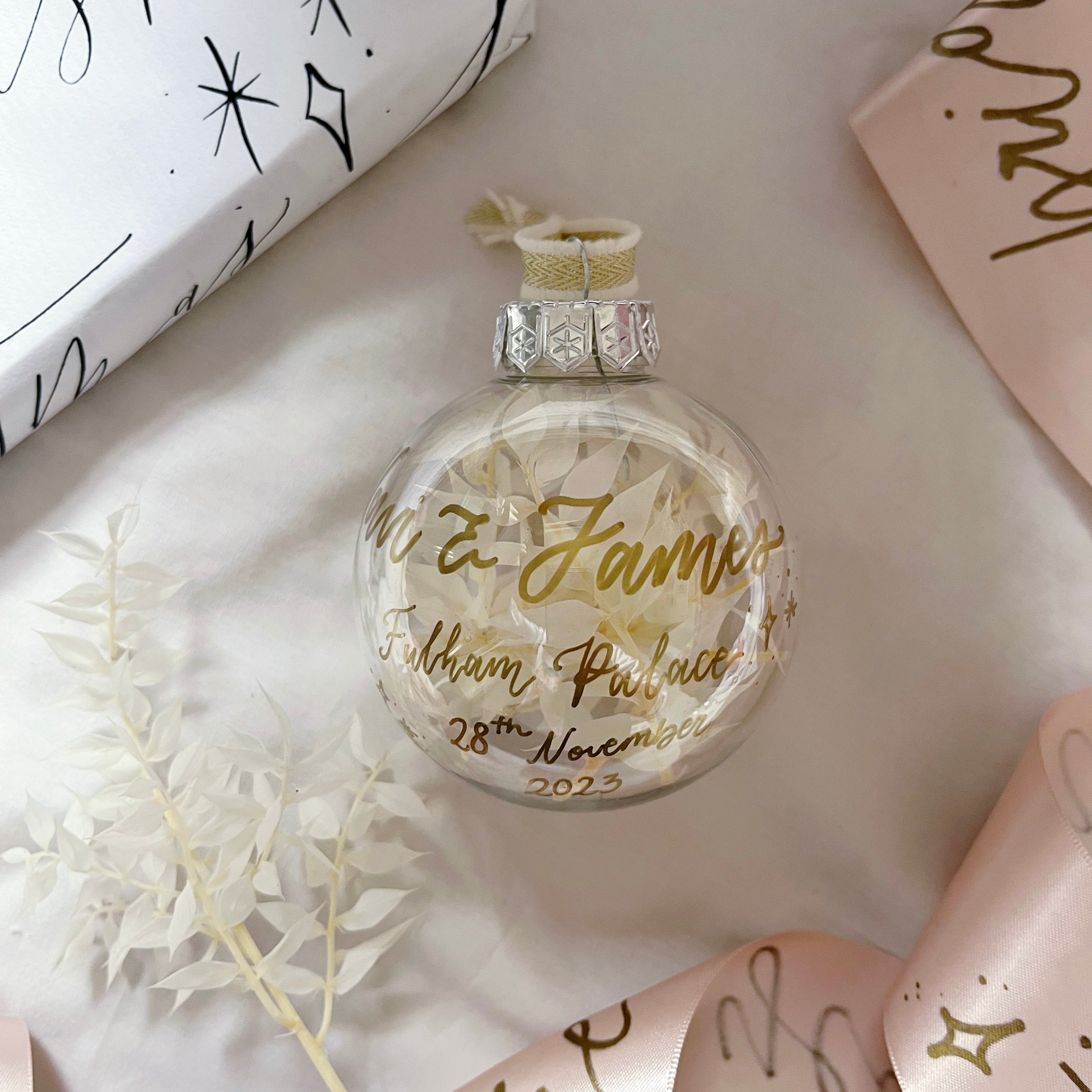 Personalised Luxury Filled Bauble